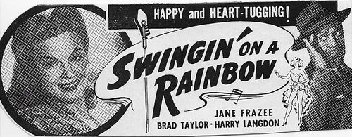 Harry Langdon and Jane Frazee in Swingin' on a Rainbow (1945)