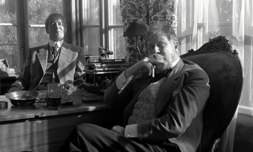Gunnar Björnstrand and Åke Fridell in Here Is Your Life (1966)