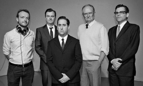 Jim Broadbent, David Crow, Oliver Maltman, Jim Howick, and George Kane in Lives of the Infamous Comedy Blaps (2014)