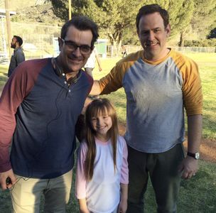 On set with Ty Burrell and Johnny Meeks for Boondoggle