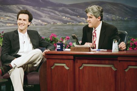 Jay Leno and Norm MacDonald at an event for The Tonight Show Starring Jimmy Fallon (2014)