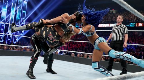 Natalya Neidhart, Mercedes Varnado, and Bianca Blair in WWE Survivor Series (2019)