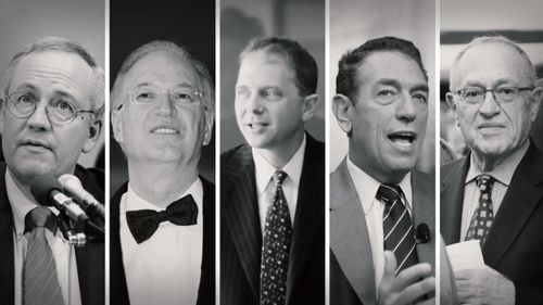 Gerald Lefcourt, Jay Lefkowitz, Ken Starr, and Roy Black in Jeffrey Epstein: Filthy Rich (2020)