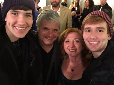 At the 2nd Annual Valley Theater awards (Without Annette) w/writer & producer Hope & Laurence Juber & brother Kyle.