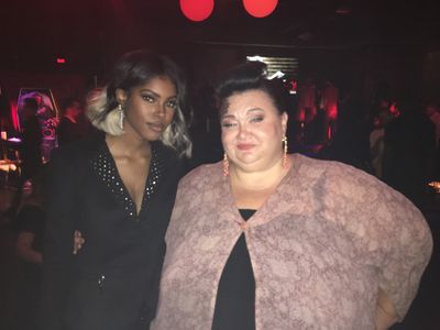 With Diamond White at the Tyler Perry's Boo! A Madea Halloween premiere party
