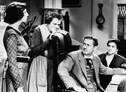 Lionel Barrymore, Beulah Bondi, Marie Dressler, and Helen Shipman in Christopher Bean (1933)