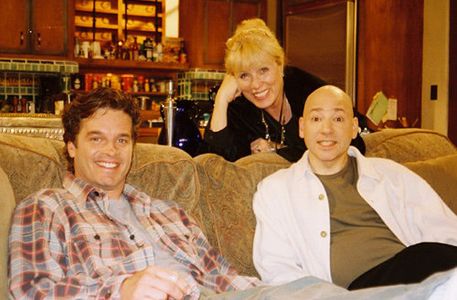 With Steven Eckholdt and Evan Handler on the set of IT'S LIKE YOU KNOW...
