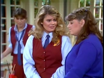 Nancy McKeon, Mindy Cohn, and Lisa Whelchel in The Facts of Life (1979)