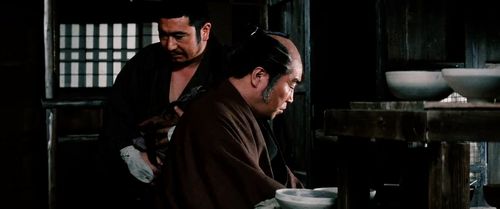 Shintarô Katsu and Hisaya Morishige in Zatoichi at Large (1972)