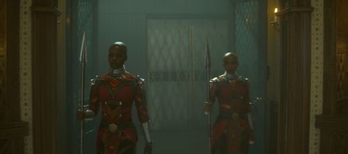 Florence Kasumba and Janeshia Adams-Ginyard in The Falcon and the Winter Soldier (2021)