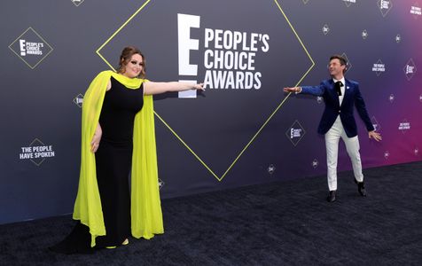 Lauren Ash and Brad Goreski at an event for The E! People's Choice Awards (2020)