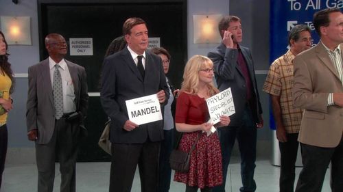 John Mendoza and Melissa Rauch in The Big Bang Theory (2007)
