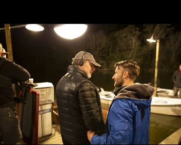 Francesco Lucente and John Westley on the set of STARBRIGHT