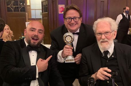 Celebrating winning the Best Distribution Company at the National Film Awards, UK in 2021