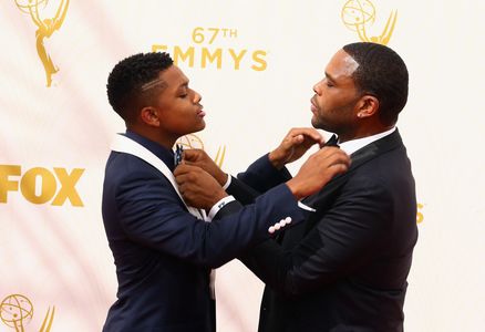 Anthony Anderson and Nathan Anderson at an event for The 67th Primetime Emmy Awards (2015)