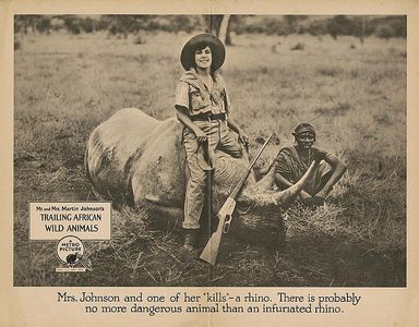 Osa Johnson in Trailing African Wild Animals (1923)