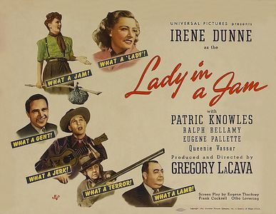 Ralph Bellamy, Irene Dunne, Patric Knowles, Eugene Pallette, and Queenie Vassar in Lady in a Jam (1942)
