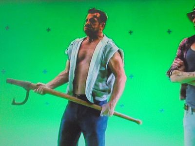 ..Executioner in a green screen shoot, for, 