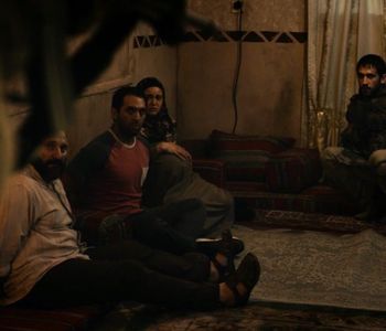 Laith Nakli, May Calamawy, Darius Homayoun, and Peter Karas in The Long Road Home (2017)