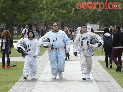 Elyes Gabel, Jadyn Wong, and Ari Stidham in Scorpion (2014)
