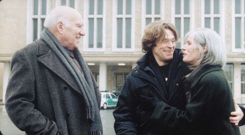 Willem Dafoe, Irène Jacob, and Michel Piccoli in The Dust of Time (2008)