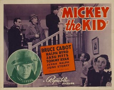 Ralph Byrd, Bruce Cabot, Robert Elliott, James Flavin, Tommy Ryan, and Zasu Pitts in Mickey the Kid (1939)