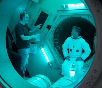 Brad Pitt and James Gray in Ad Astra (2019)