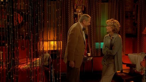 Téa Leoni and Mark Rydell in Hollywood Ending (2002)