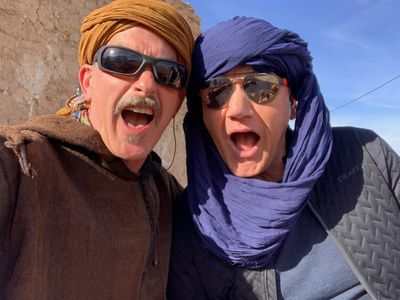Luke Campbell & Gordon Ramsay on location in Morocco for 