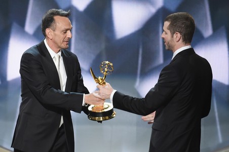 Hank Azaria and D.B. Weiss at an event for The 68th Primetime Emmy Awards (2016)