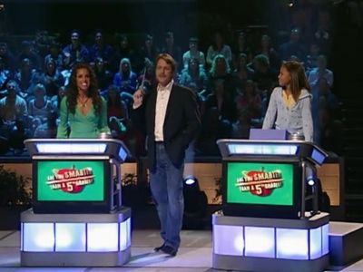 Jeff Foxworthy, Maria Bruncar, and Alana Ethridge in Are You Smarter Than a 5th Grader? (2007)