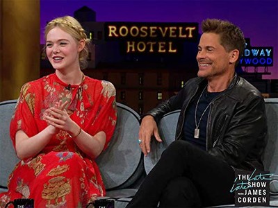 Rob Lowe and Elle Fanning in The Late Late Show with James Corden: Rob Lowe/Elle Fanning/Blood Orange (2019)