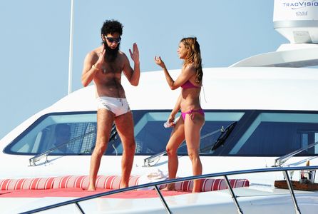 Sacha Baron Cohen and Elisabetta Canalis at an event for The Dictator (2012)