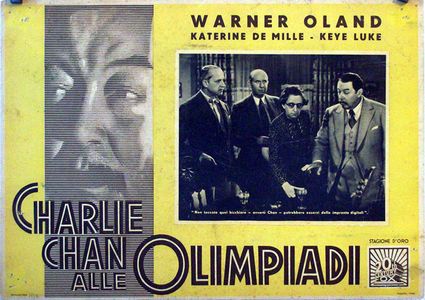 Jonathan Hale, Warner Oland, Caroline Rankin, and Andrew Tombes in Charlie Chan at the Olympics (1937)