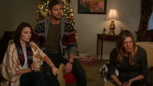 April Bowlby, Jes Macallan, and Adam Senn in The Engagement Clause (2016)