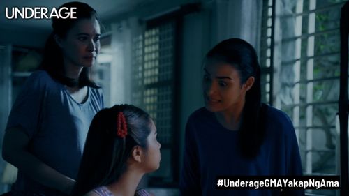 Sunshine Cruz, Hailey Mendes, and Elijah Alejo in Underage (2023)