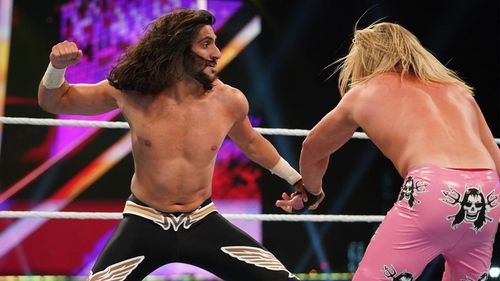 Mansoor Al-Shehail and Nic Nemeth in WWE Super Show-Down (2020)