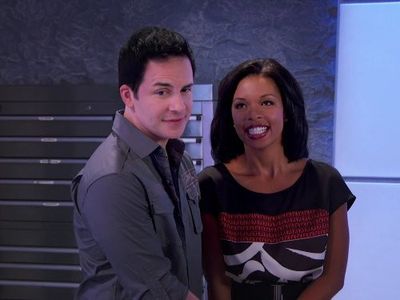Hal Sparks and Angel Parker in Lab Rats (2012)