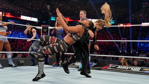 Natalya Neidhart and Bianca Blair in WWE Survivor Series (2019)