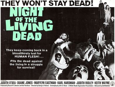 Marilyn Eastman, Duane Jones, Judith O'Dea, and Judith Ridley in Night of the Living Dead (1968)