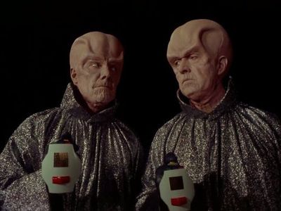 Alan Bergmann and Willard Sage in Star Trek (1966)