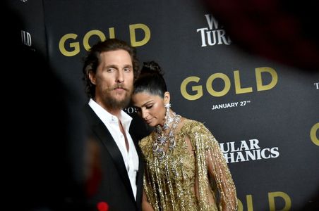 Matthew McConaughey and Camila Alves McConaughey at an event for Gold (2016)