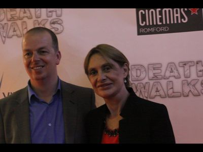 Spencer Hawken with Francesca Ciardi at the Premiere of Death Walks