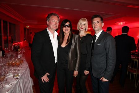 James Crump, Ronnie Sassoon and Brunson Green attend premiere dinner at Hotel Du Cap Eden Roc during the 66th Annual Can