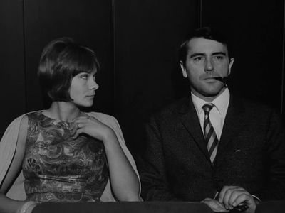 Macha Méril and Bernard Noël in Une Femme Mariée (1964)