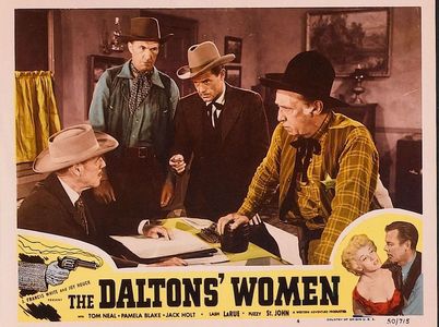 Jacqueline Fontaine, Raymond Hatton, Jack Holt, Tom Neal, Archie Twitchell, and Tom Tyler in The Daltons' Women (1950)