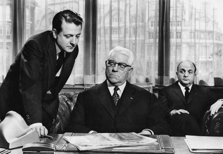 Bernard Blier, Jean Desailly, and Jean Gabin in The Possessors (1958)