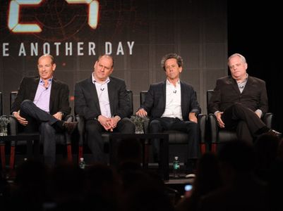 Brian Grazer, Manny Coto, Howard Gordon, and Evan Katz in 24: Live Another Day (2014)
