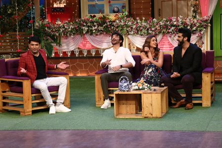 Anil Kapoor, Arjun Kapoor, Ileana D'Cruz, and Kapil Sharma in The Kapil Sharma Show (2016)