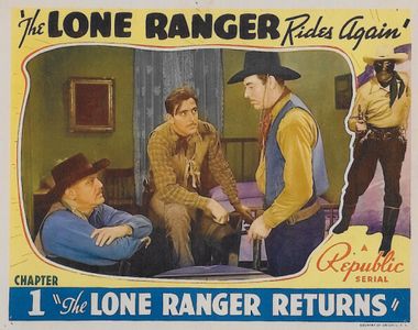 John Beach, Stanley Blystone, Robert Livingston, and Glenn Strange in The Lone Ranger Rides Again (1939)